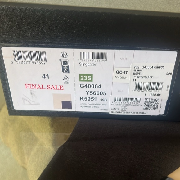 NEW Chanel Light Sling Heels 41 - Picture 4 of 7